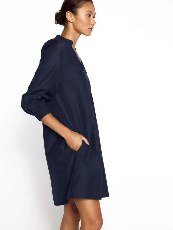 Shop Brochu Walker Dresses The Amaia Dress Navy