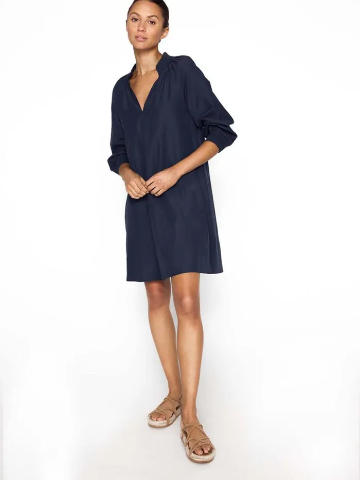 Shop Brochu Walker Dresses The Amaia Dress Navy