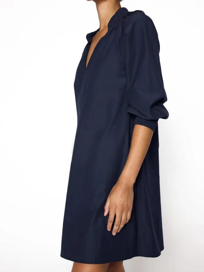 Shop Brochu Walker Dresses The Amaia Dress Navy