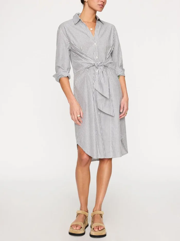 Shop Brochu Walker Dresses The Ashland Stripe Dress Fraser Grey Stripe