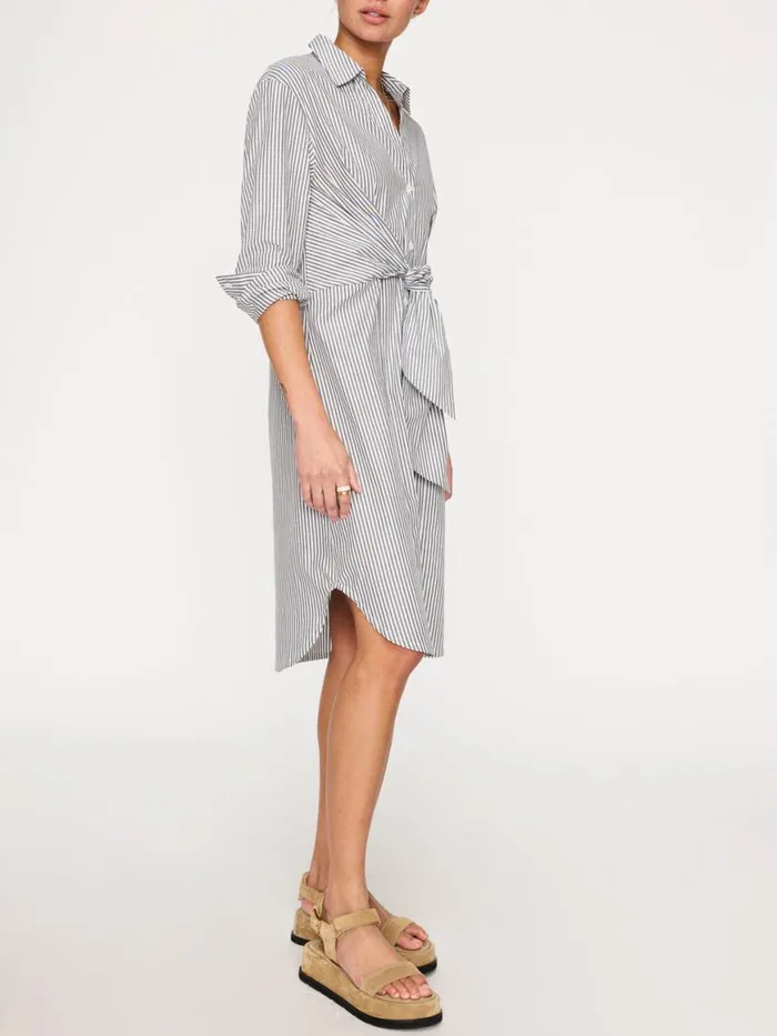 Shop Brochu Walker Dresses The Ashland Stripe Dress Fraser Grey Stripe