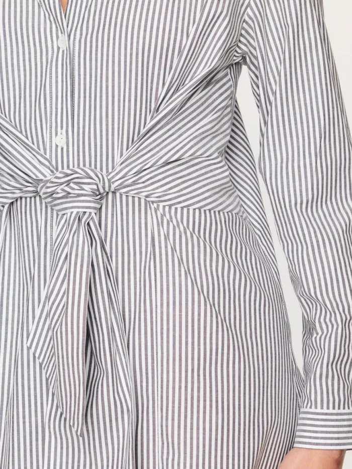 Shop Brochu Walker Dresses The Ashland Stripe Dress Fraser Grey Stripe