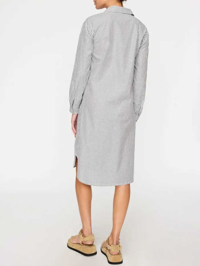 Shop Brochu Walker Dresses The Ashland Stripe Dress Fraser Grey Stripe