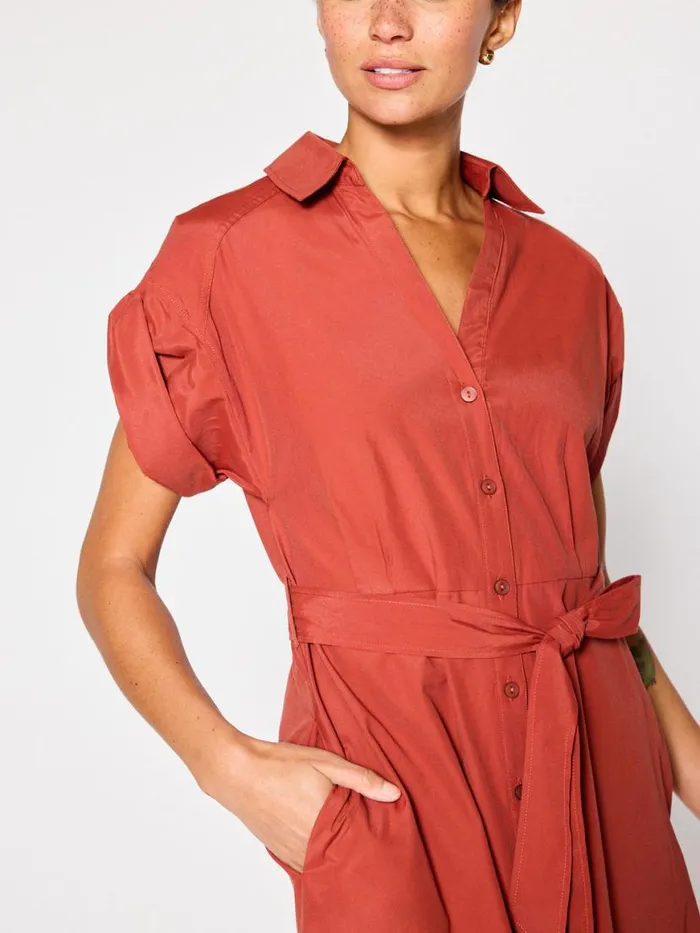 Shop Brochu Walker Dresses The Fia Belted Dress Tuscany