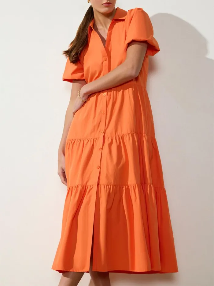 Shop Brochu Walker Dresses The Havana Dress Tangerine