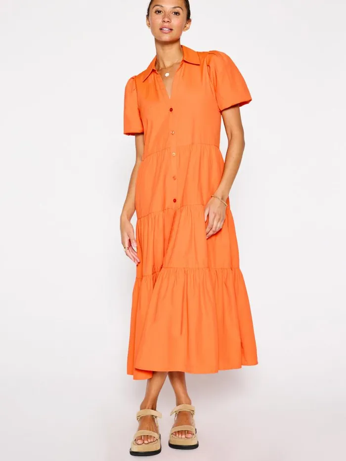 Shop Brochu Walker Dresses The Havana Dress Tangerine