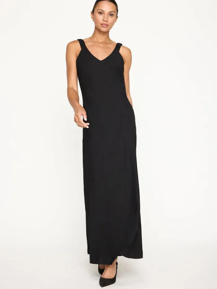 Shop Brochu Walker Dresses The Stella Bias Dress Black Onyx