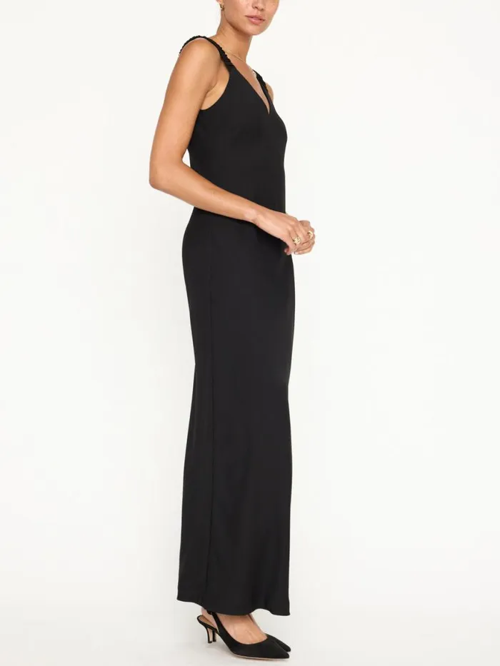 Shop Brochu Walker Dresses The Stella Bias Dress Black Onyx