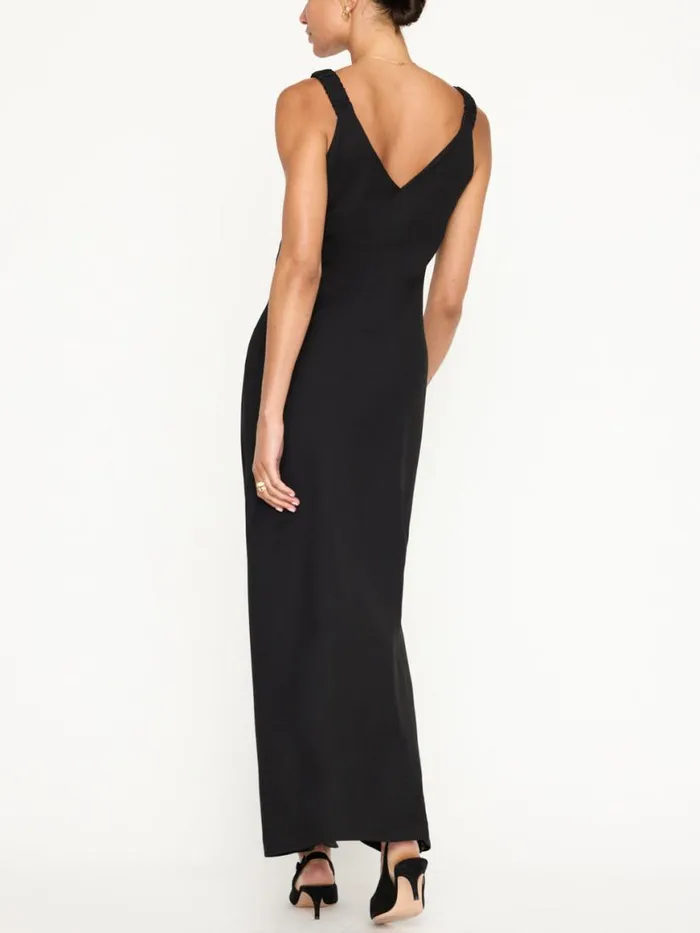 Shop Brochu Walker Dresses The Stella Bias Dress Black Onyx