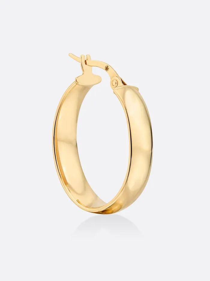 Shop Brochu Walker Fine Jewelry Icons Yellow Gold Oval Hoop Earrings Yellow Gold