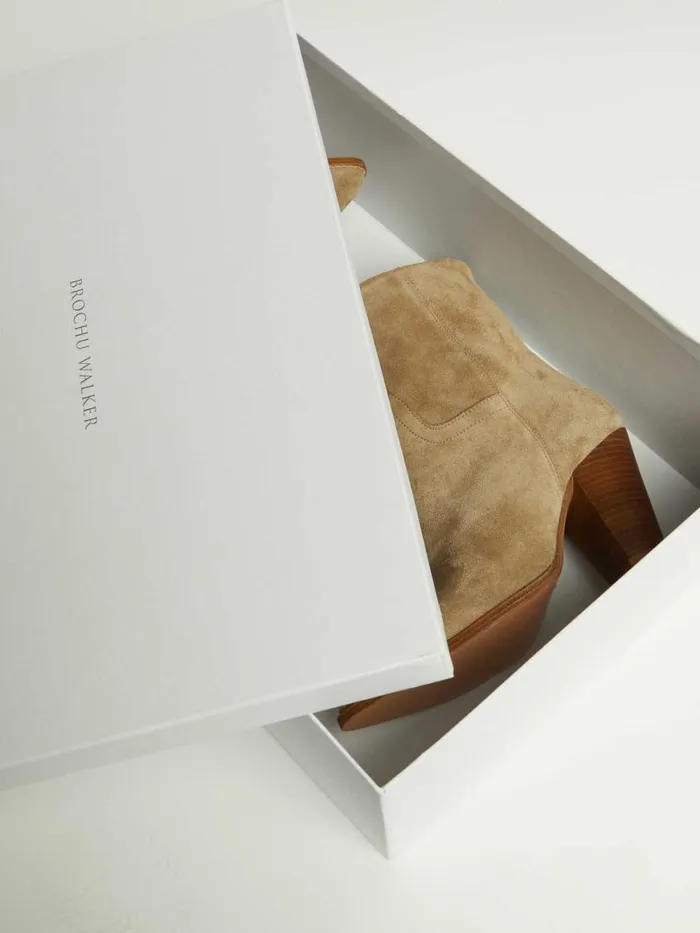 Shop Brochu Walker Shoes The Marfa Suede Ankle Boot Antler