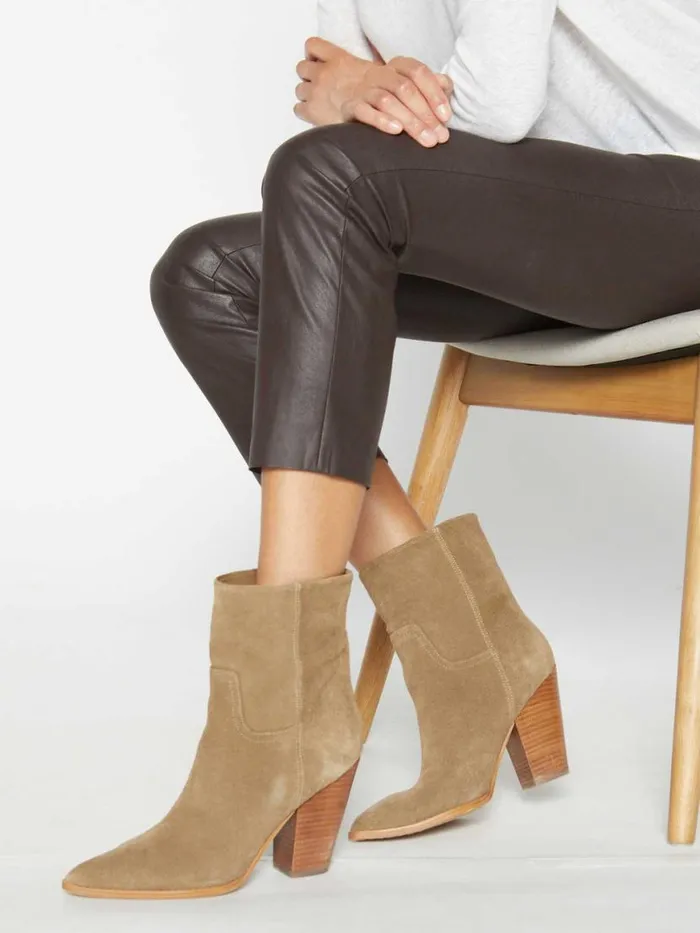 Shop Brochu Walker Shoes The Marfa Suede Ankle Boot Antler