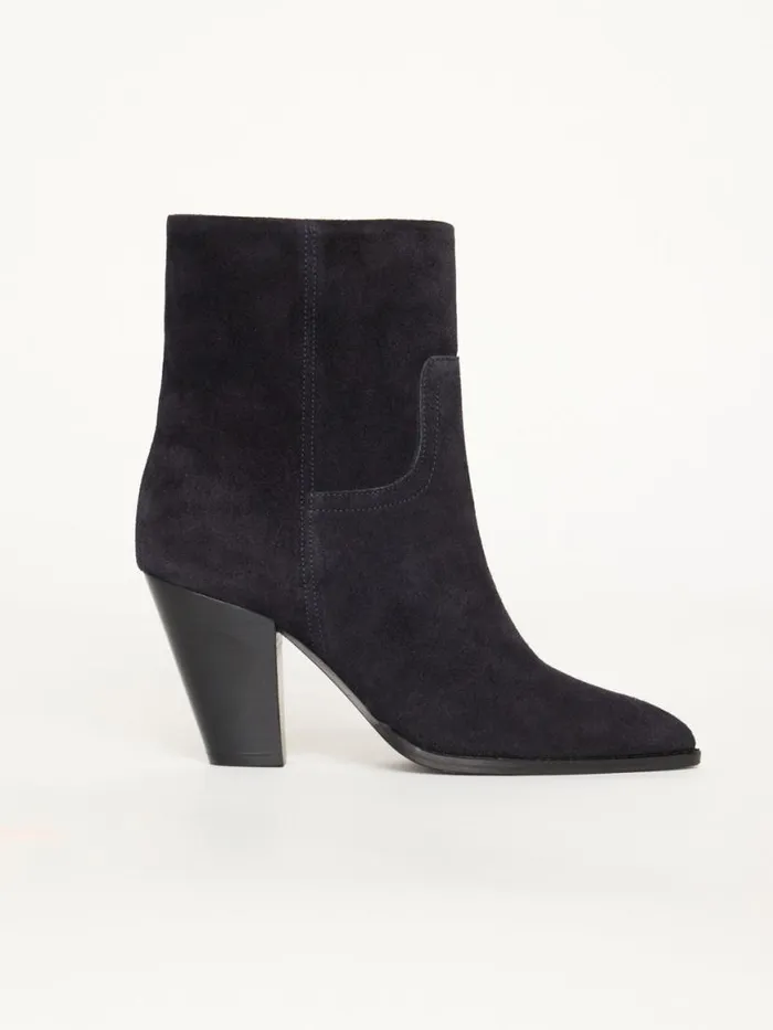 Shop Brochu Walker Shoes The Marfa Suede Ankle Boot Harbor Blue
