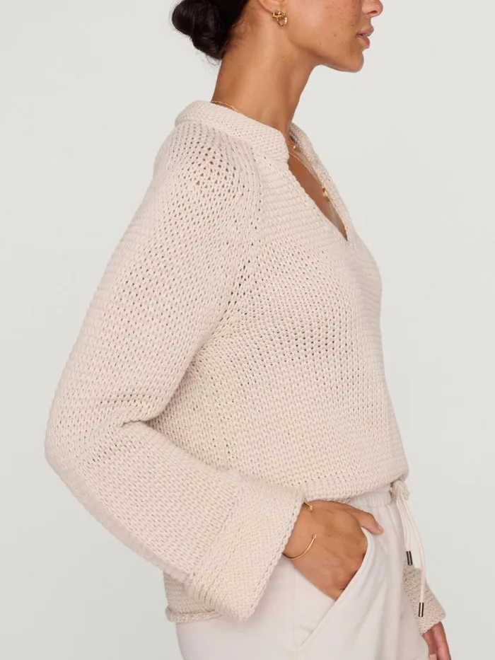 Shop Brochu Walker Sweaters The Aria Popover Warm Stone