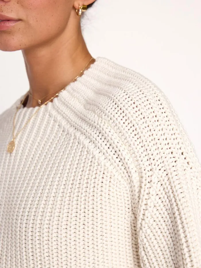 Shop Brochu Walker Sweaters The Beckett Pullover Sweater Ecru