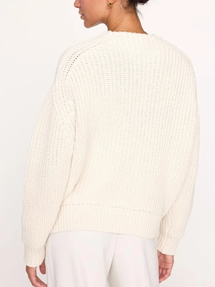 Shop Brochu Walker Sweaters The Beckett Pullover Sweater Ecru