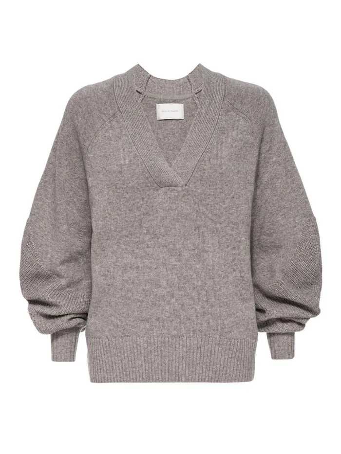 Shop Brochu Walker Sweaters The Malia Pullover Sweater Otter Melange