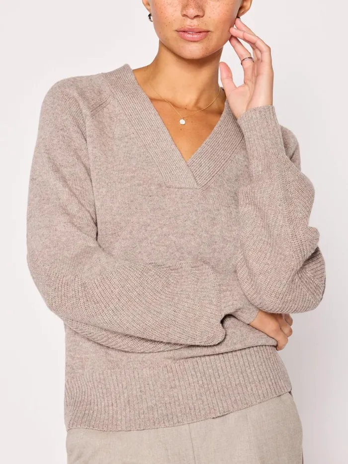 Shop Brochu Walker Sweaters The Malia Pullover Sweater Otter Melange