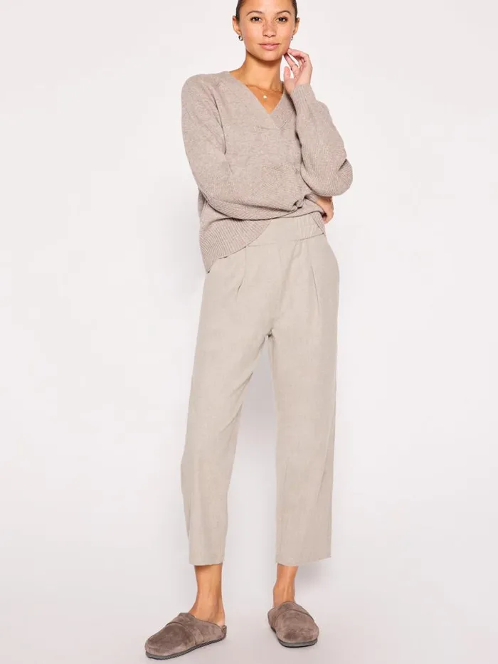 Shop Brochu Walker Sweaters The Malia Pullover Sweater Otter Melange