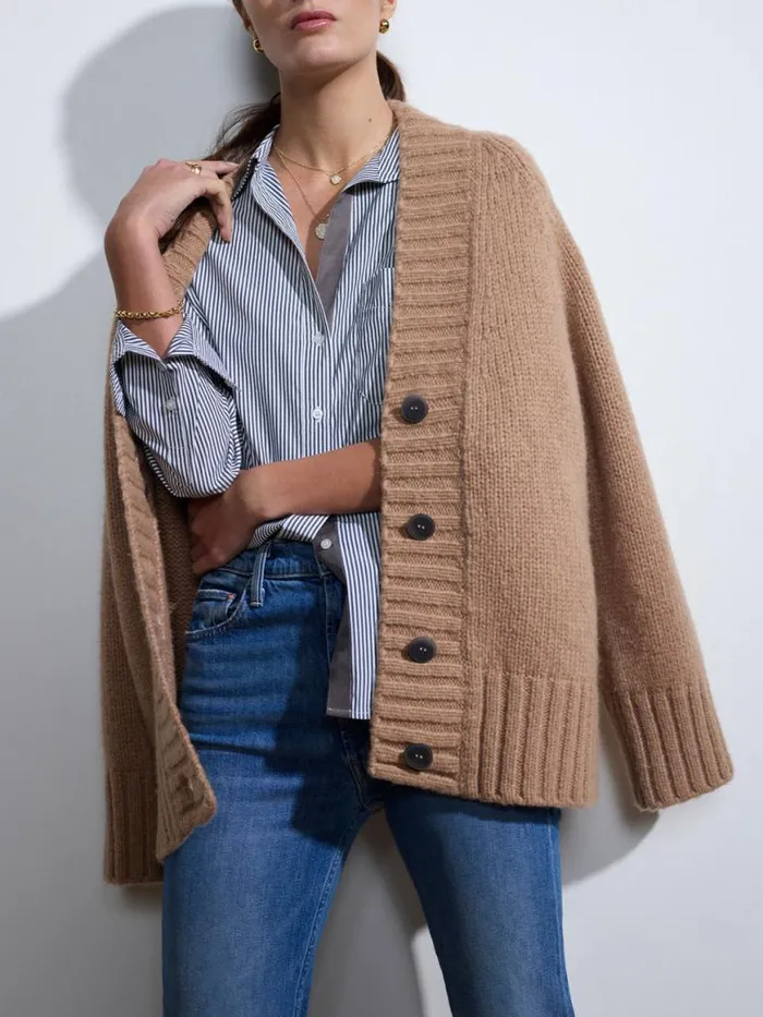 Shop Brochu Walker Tops The Everyday Shirt Grey Stripe