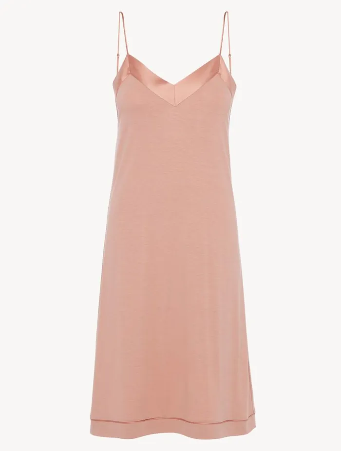 Short Nightdress In Blush Clay Sleepwear La Perla Slips and Dresses