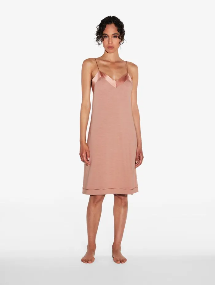 Short Nightdress In Blush Clay Sleepwear La Perla Slips and Dresses