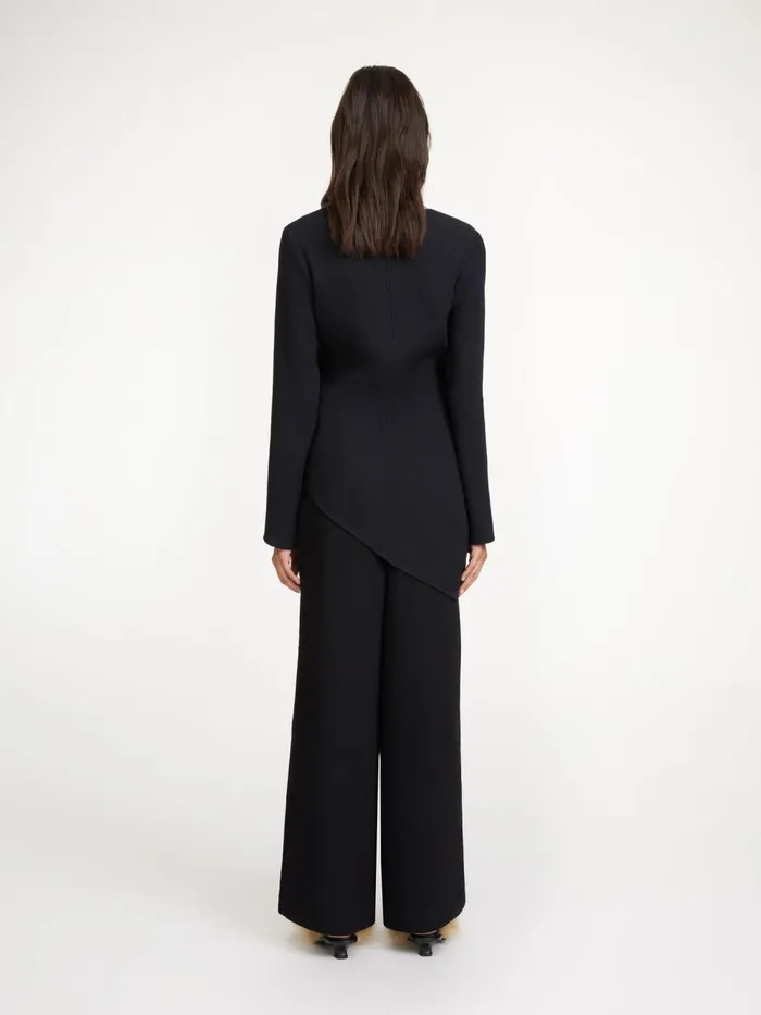 Siimone Blouse Black Women By Malene Birger Tops and Blouses
