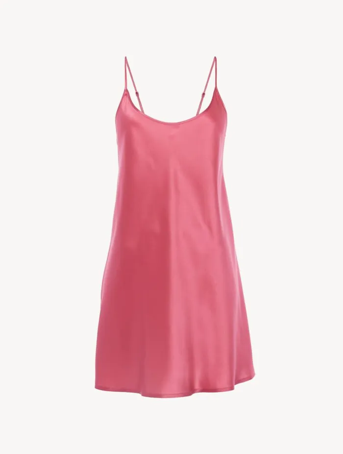 Silk Slip Dress In Wild Orchid Sleepwear La Perla Slips and Dresses