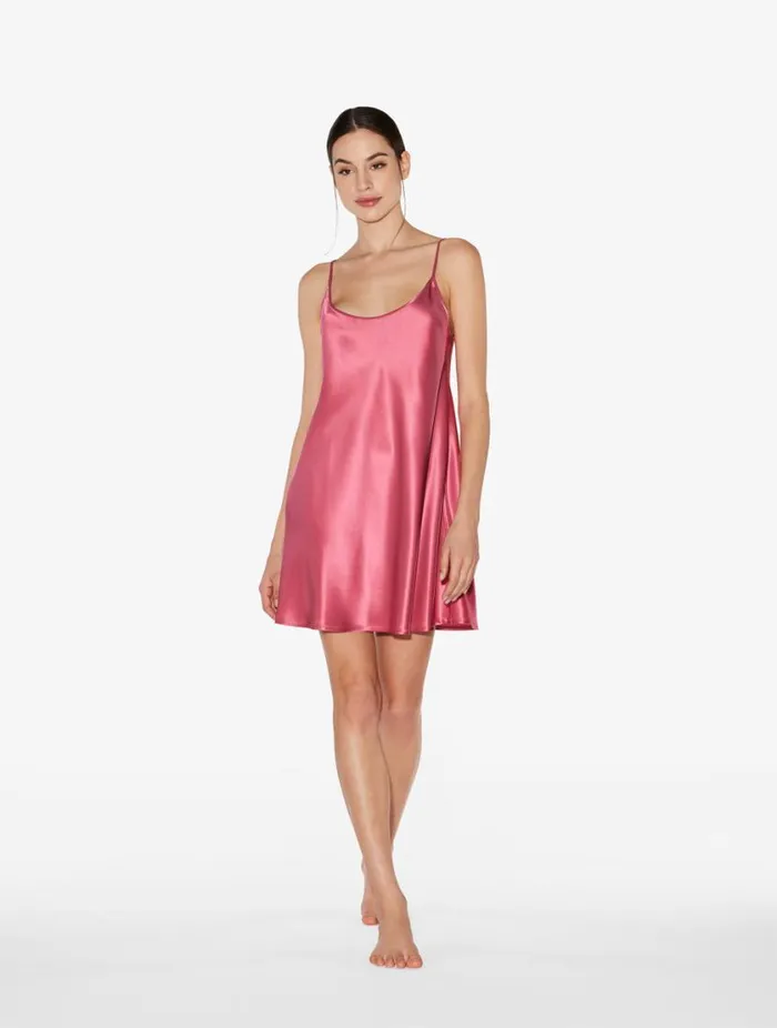 Silk Slip Dress In Wild Orchid Sleepwear La Perla Slips and Dresses