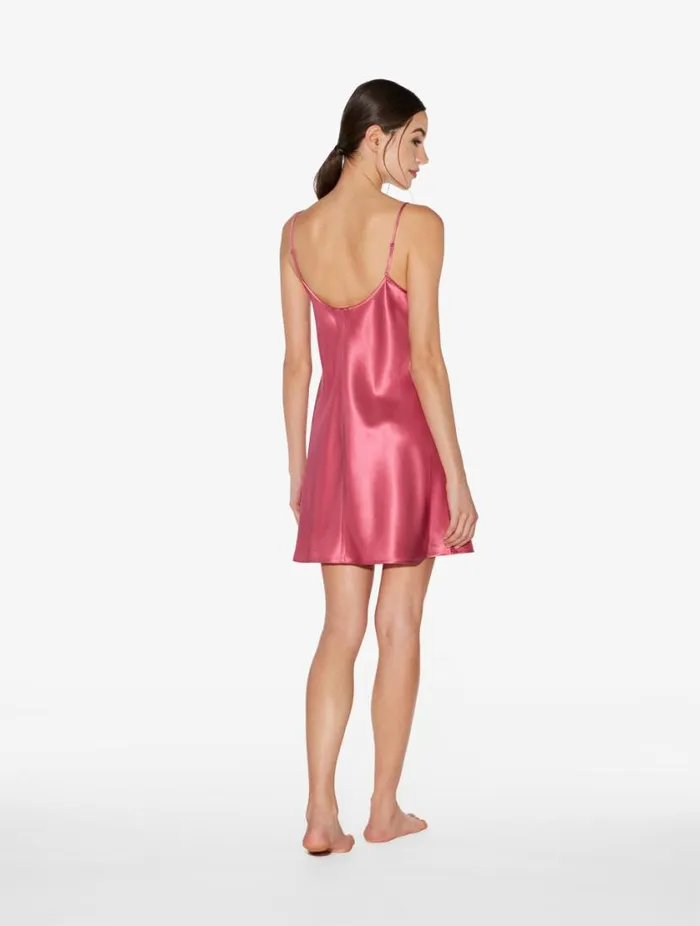 Silk Slip Dress In Wild Orchid Sleepwear La Perla Slips and Dresses