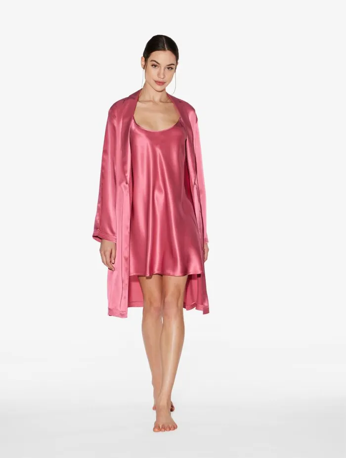 Silk Slip Dress In Wild Orchid Sleepwear La Perla Slips and Dresses