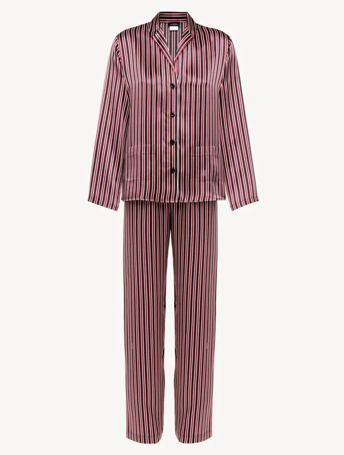 Silk Striped Pajama Set Sleepwear La Perla Pajamas