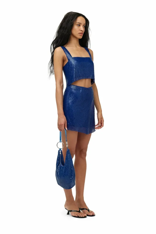 Simon Miller Bottoms Women Vela Skirt University Blue Simon Miller Bottoms Women Vela Skirt University Blue