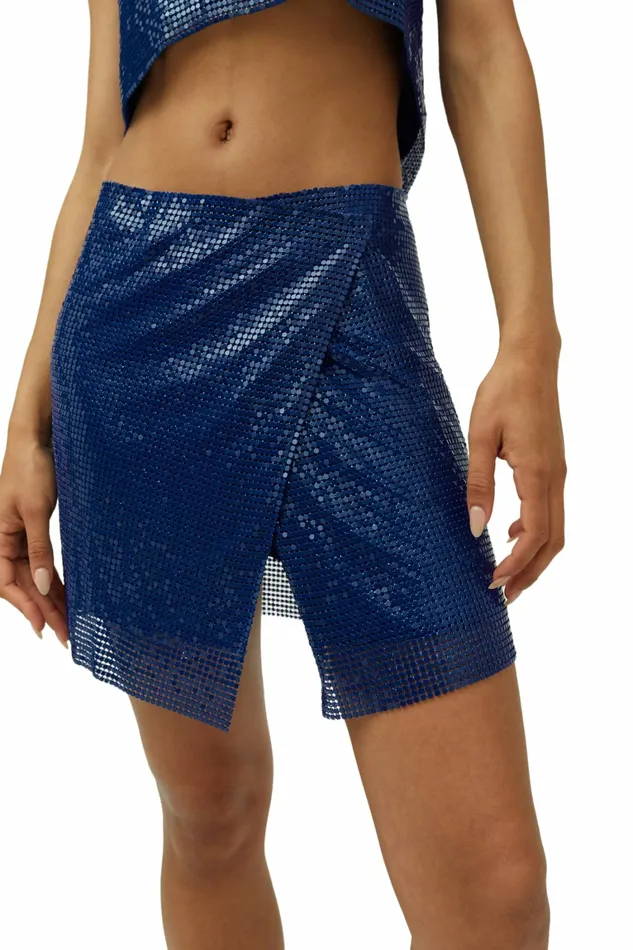 Simon Miller Bottoms Women Vela Skirt University Blue Simon Miller Bottoms Women Vela Skirt University Blue