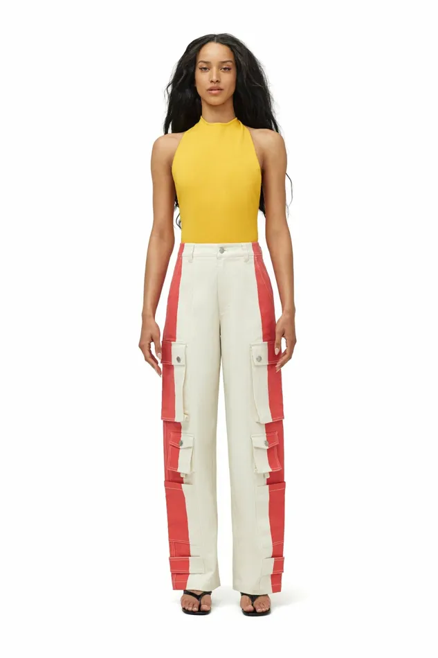 Simon Miller Denim Women Campo Cargo Pant Cherry Simon Miller Denim Women Campo Cargo Pant Cherry