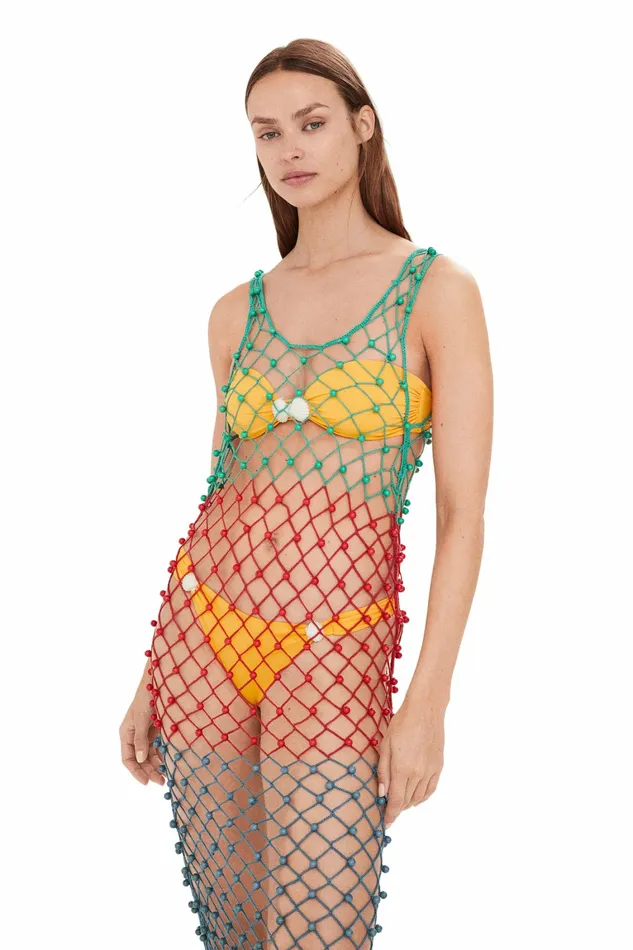 Simon Miller Dresses Women Sm X Mango Crochet Riri Dress Multi Stripe Simon Miller Dresses Women Sm X Mango Crochet Riri Dress Multi Stripe