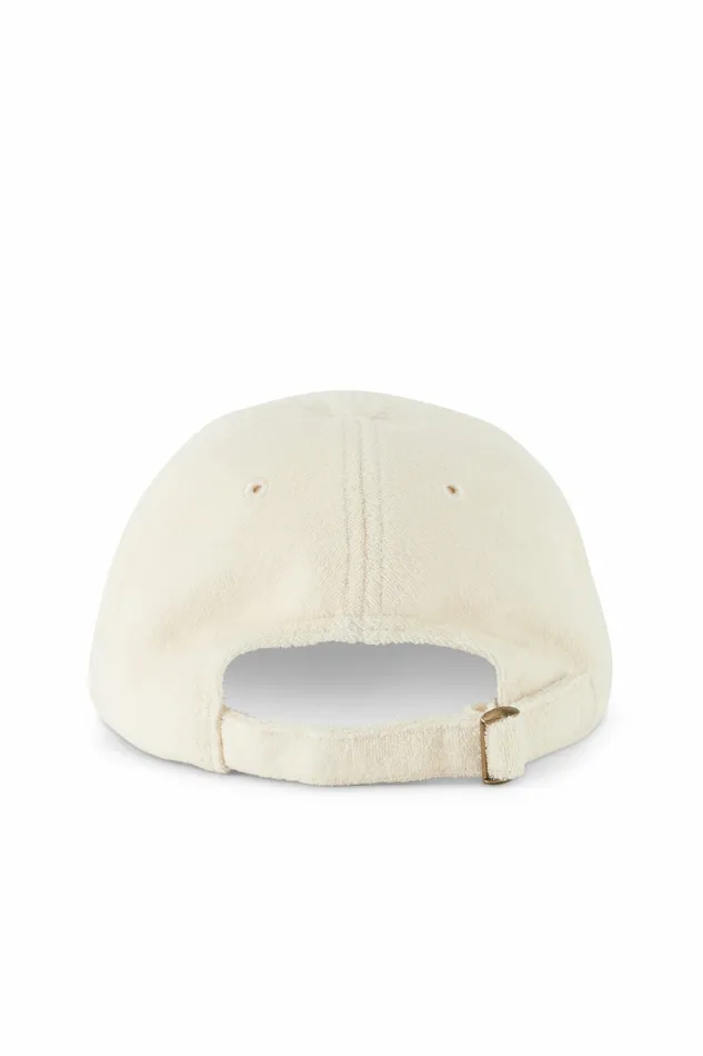 Simon Miller Hats Women Terry Ball Cap With Adjustable Strap Custard Simon Miller Hats Women Terry Ball Cap With Adjustable Strap Custard
