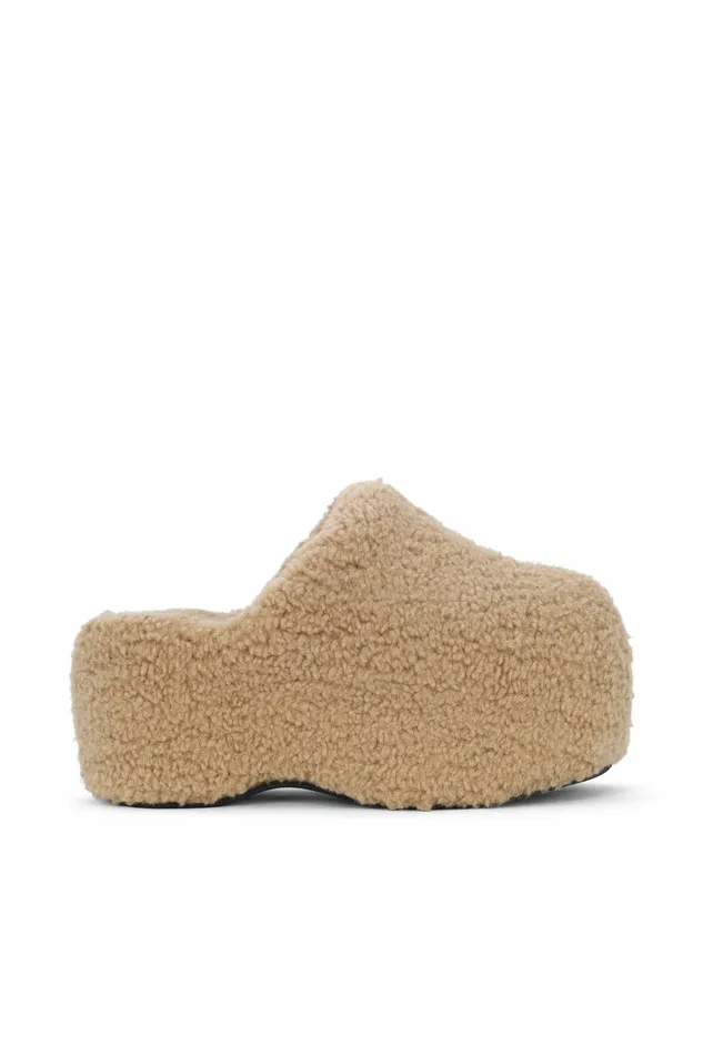 Simon Miller Platforms Women Platform Bubble Clog Caramel Shearling