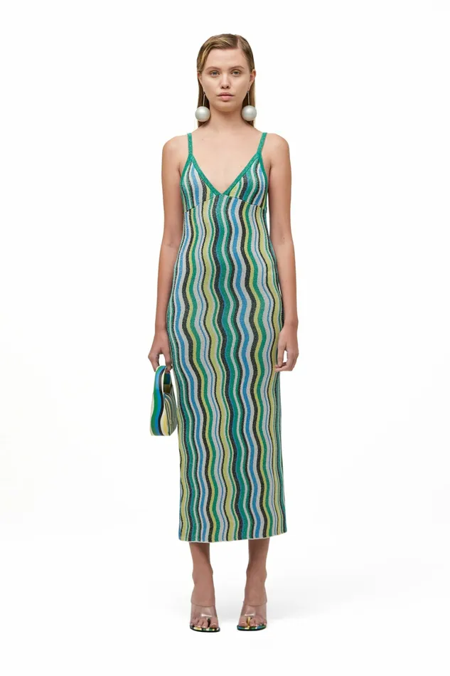 Simon Miller Prints Women Comet Dress Candy Swirl