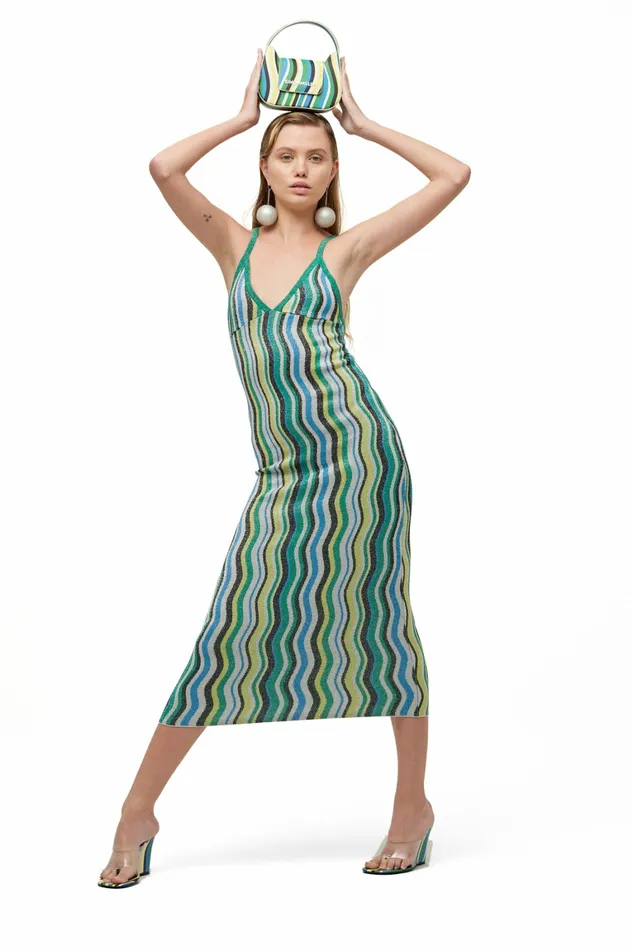 Simon Miller Prints Women Comet Dress Candy Swirl Simon Miller Prints Women Comet Dress Candy Swirl