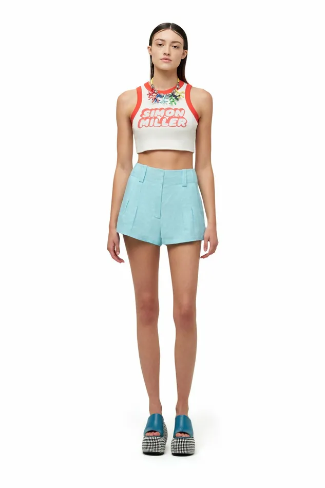 Simon Miller Tees Women Dibby Tank Peppermint Dibby Graphic Simon Miller Tees Women Dibby Tank Peppermint Dibby Graphic