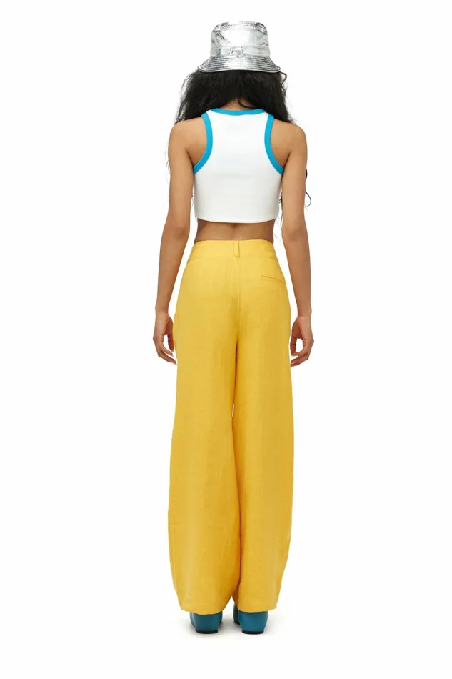 Simon Miller Tees Women Dibby Tank Taffy Blue Dibby Graphic