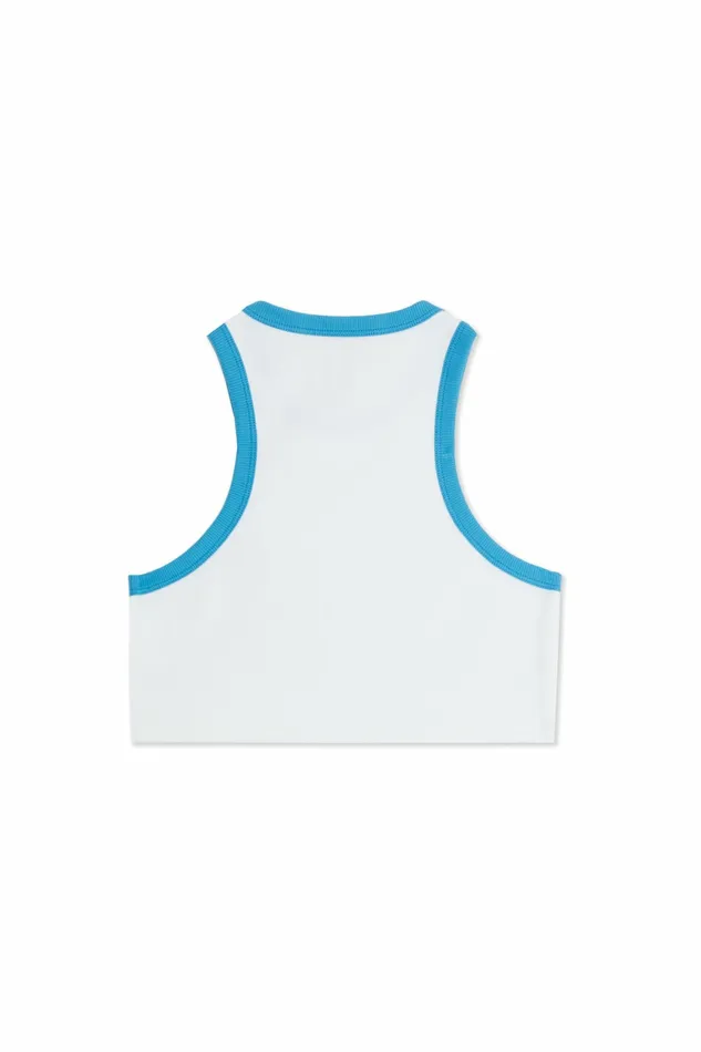 Simon Miller Tees Women Dibby Tank Taffy Blue Dibby Graphic