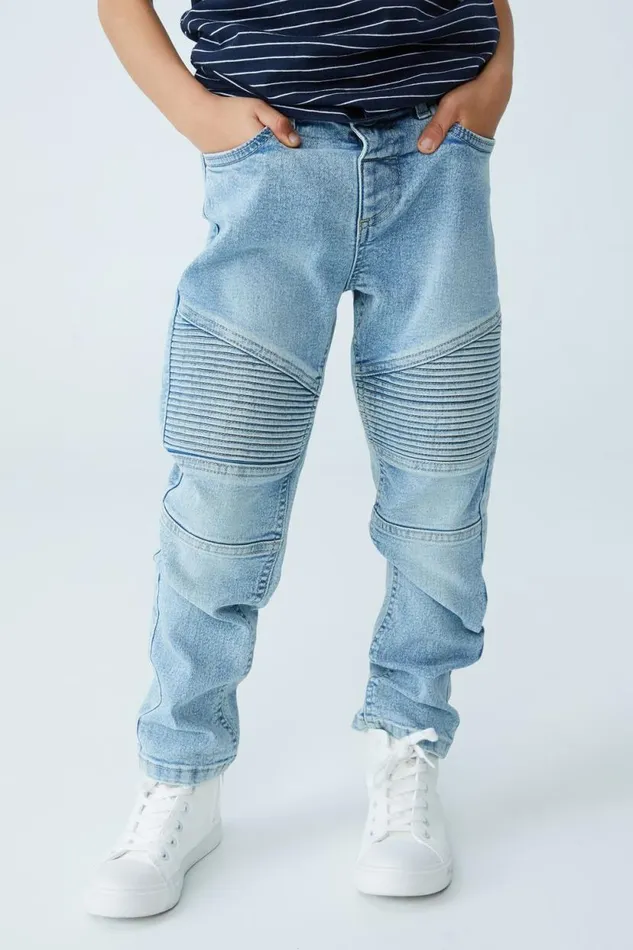 Skinny Fit Moto Jean Bells Light Blue Boys Cotton On Pants and Jeans Skinny Fit Moto Jean Bells Light Blue Boys Cotton On Pants and Jeans