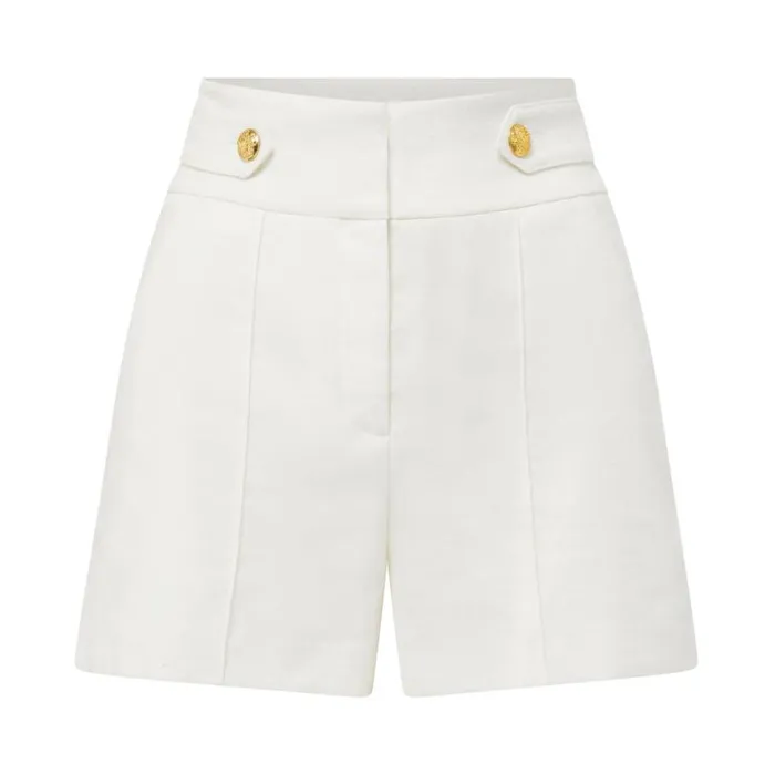 Skirts and Shorts Shop Veronica Beard Runo Linen Short White