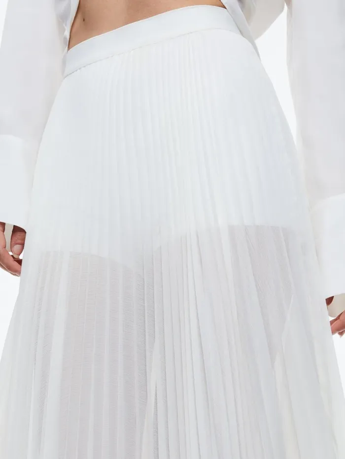 Skirts Women Alice Olivia KATZ PLEATED MAXI SKIRT WITH HOT PANT Black