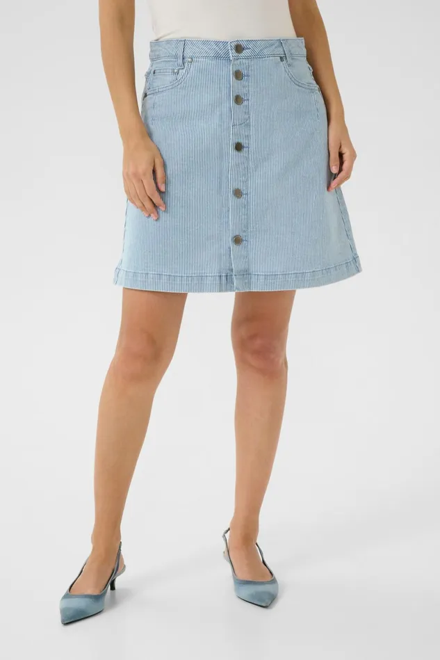 Skirts Women CULTURE CUmilky Skirt Bluewhite Stripe