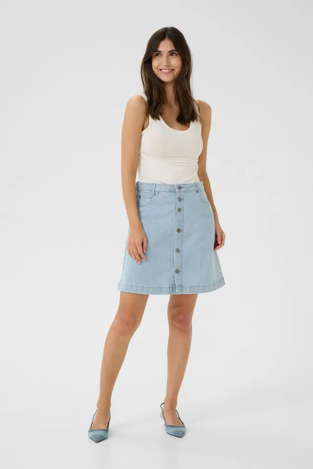 Skirts Women CULTURE CUmilky Skirt Bluewhite Stripe
