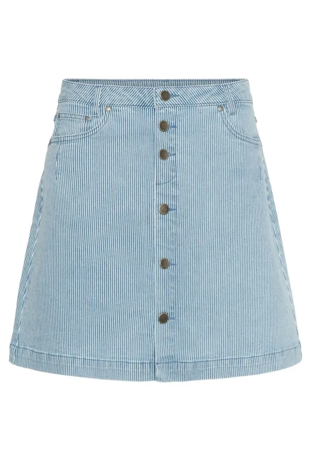 Skirts Women CULTURE CUmilky Skirt Bluewhite Stripe