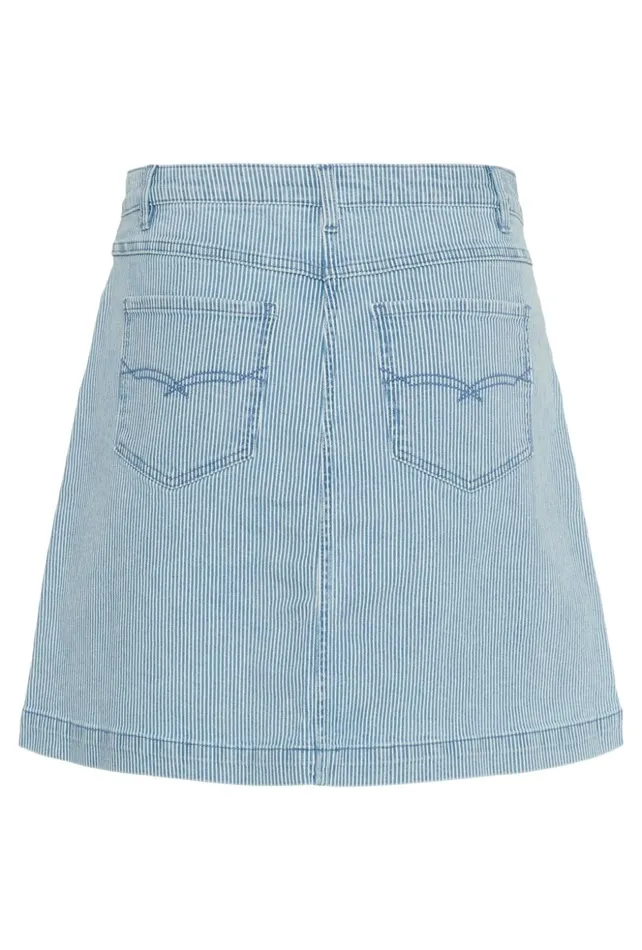 Skirts Women CULTURE CUmilky Skirt Bluewhite Stripe